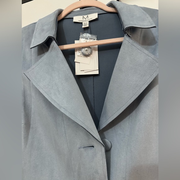 Magaschoni Blue Women's Coat - Picture 2 of 3